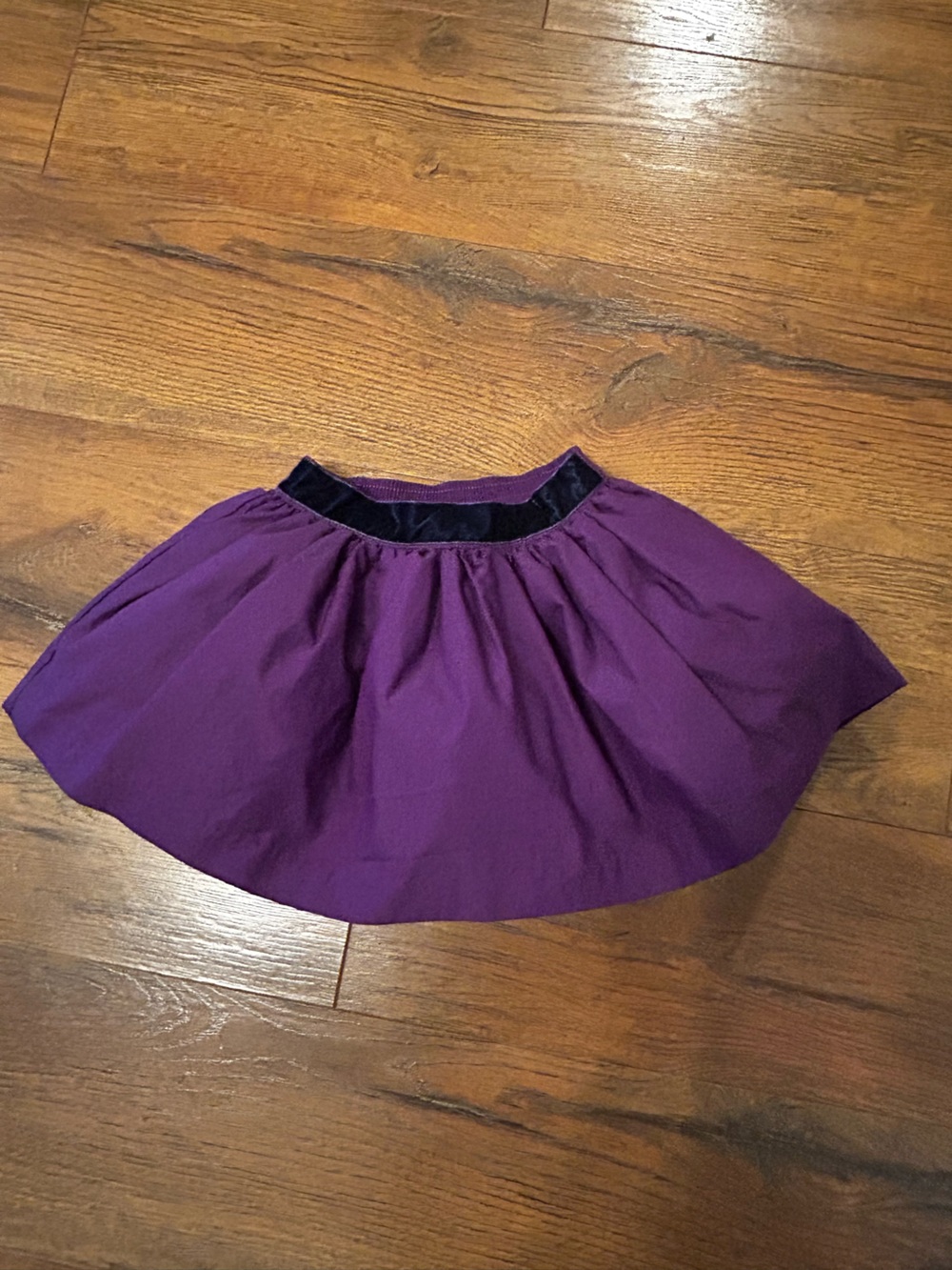 Janie And Jack Infant Girl 3-6 Month Purple Taffeta Toile Lined Skirt Velvet